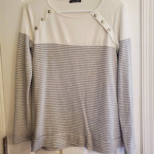 Pink Clover Luna Button Detail Brushed Knit Top